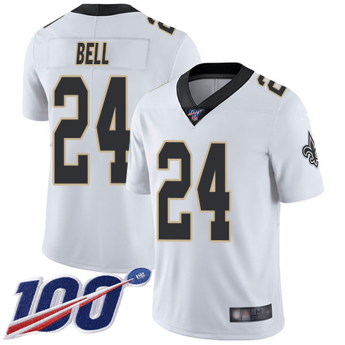 Men New Orleans Saints Limited White Vonn Bell Road Jersey NFL Football #24 100th Season Vapor Untouchable Jersey->women nfl jersey->Women Jersey